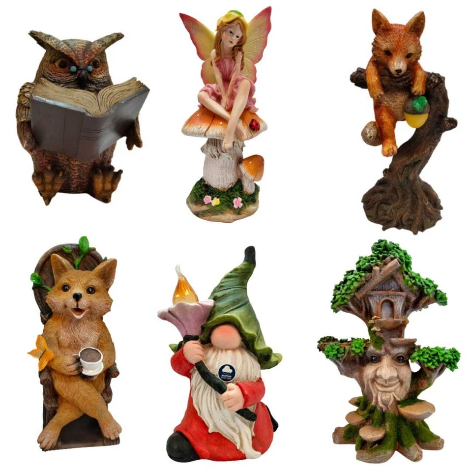 Solar Powered  Lights Animal Statue Home Outdoor Garden Decorations Gift New - Image 1 of 1