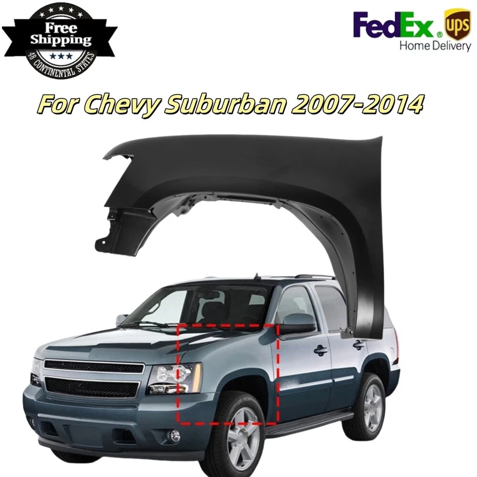 Front LH Left Driver Side Fender Fit For Chevy Suburban 2007-2014 Foto 1 de 4