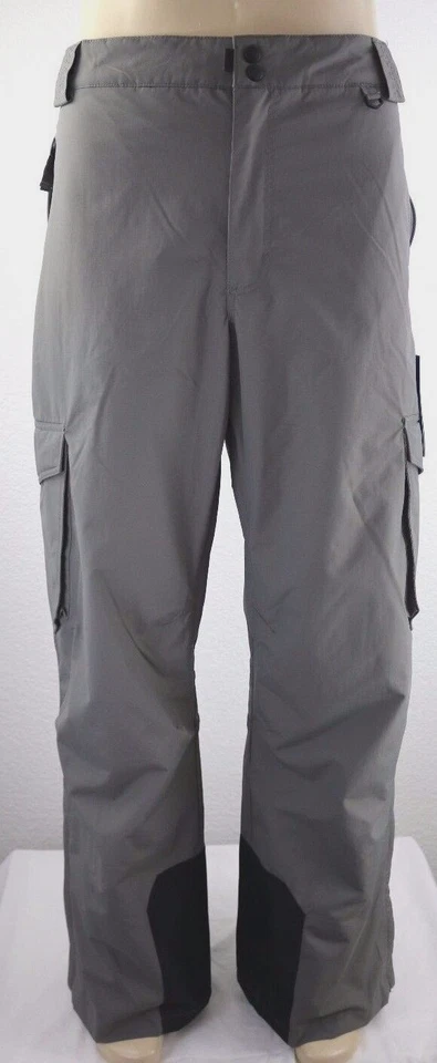 Slalom Ski Pants Insulated Men's Cargo Gray Snow Winter Size 3xl