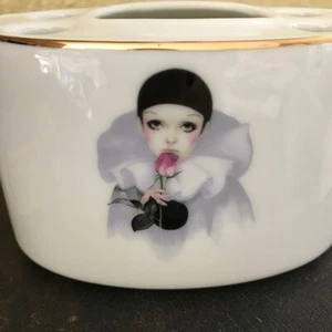 PIERROT PORCELAIN VANITY HOLDER - Picture 1 of 5