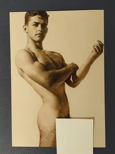 3,5 x 5 pollici Foto ristampa - Incredibile bella modella Beefcake ritratto nudo - gay int - Foto 1 di 5