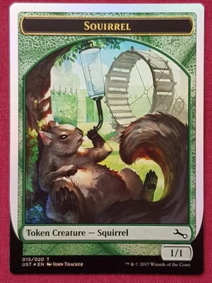 Magic The Gathering UNSTABLE FOIL SQUIRREL token card MTG - Image 1 of 2