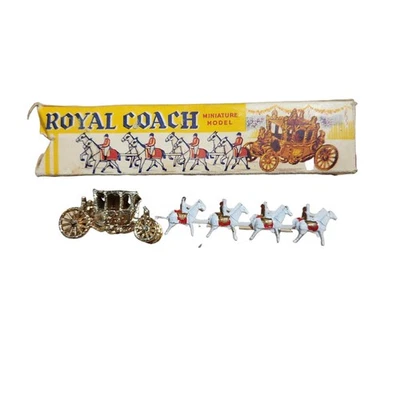 Benbros Qualitoy Miniature Models 1953 Royal Coronation Coach Gold Original Box - Image 1 of 4