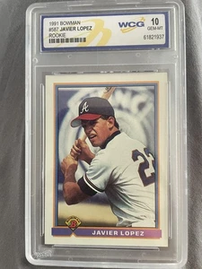 1991 Bowman #587 Javier Lopez WCG 10 - Picture 1 of 2