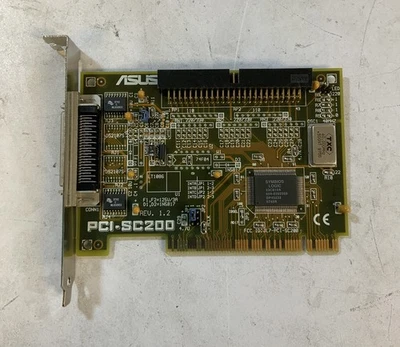 ASUS PCI-SC200 32BIT PCI SCSI Controller Card NS Q5E - Image 1 of 4