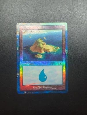 MTG Altered Border Extension Art Island Onslaught Foil EDH Magic Hand Painted - Image 1 of 2