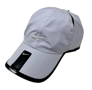 NUOVO! NIKE Cappellino da tennis/pickleball adulto Featherlight - grigio ghiaccio lilla 595510-531 - Foto 1 di 2