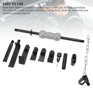 13PCS Slide Hammer Dent Puller Set Universal Heavy Duty Auto Body Truck Repair - Foto 1 di 12