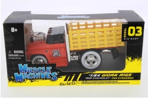 Maisto 1/64 Muscle Machines Work Rigs 1966 chevrolet C60 Stake Bed - Picture 1 of 3