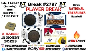 ALEX RODRIGUEZ 2025 National Treasures Baseball Hobby 3 CASE 12 BOX Break #2797 - Picture 1 of 1