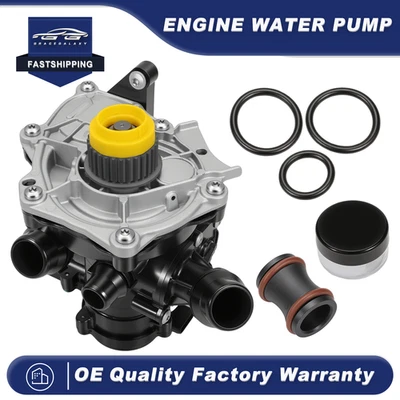 Thermostat+ Water Pump For Audi A3 S3 8V A4 B8.5 B9 A5 A6 Q5 Golf MK7 06L121111A - Image 1 of 4