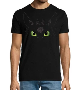 Toothless - How to train your Dragon - Night Fury - Face - Men's Fit T-shirt - Picture 1 of 7