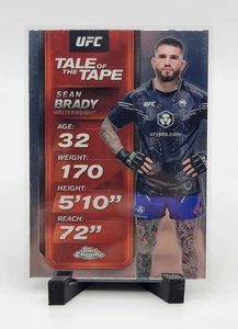 2025 Topps Chrome UFC Sean Brady #TTT-18 Tale of the Tape - Imagen 1 de 2