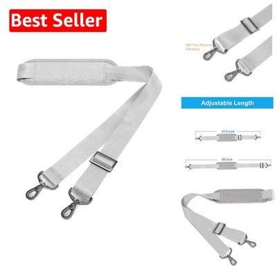 Durable 56-Inch Adjustable Shoulder Strap for Messenger & Crossbody Bags, Gray - Image 1 of 4