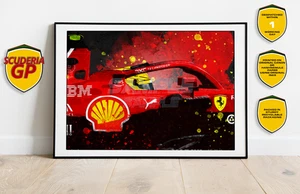 Póster impreso a mano Lewis Hamilton Victory 2007-2025 SF25 McLaren F1 - Imagen 1 de 7
