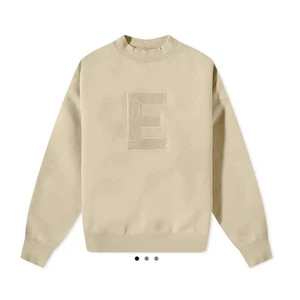 Essentials Fear of God Kinder 6-7 Jugend E Rundhals Sweatshirt Logo Beige - Bild 1 von 7