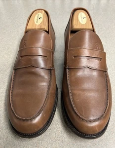 Brooks Brothers 1818 BrownPenny Loafers Mens 10.5 Made in Italy - Picture 1 of 8