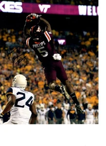 CAM PHILLIPS VIRGINIA TECH HOKIES SIGNED 8X10 PHOTO  W/COA #1 - Picture 1 of 1