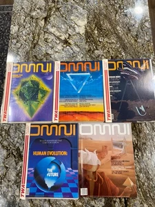Lot of 5 Omni Magazines from 1980 4 in TWA in-flight library binders! - Picture 1 of 9