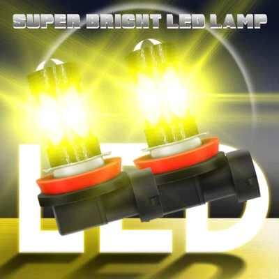 H11 H8 LED Bulbs 4300k Golden Yellow Super Bright Fog Light DRL Light High Power - Image 1 of 4