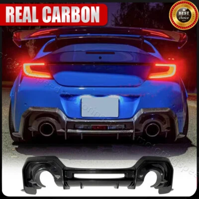 Alerón labial difusor parachoques trasero carbono real para Toyota GR86 Subaru BRZ 2022-24 Foto 1 de 4