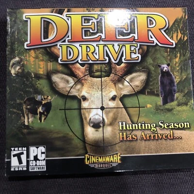 Deer Drive  pc  cd rom Hunting Season Has Arrived 3DHunting game Cinema ware - Image 1 of 4