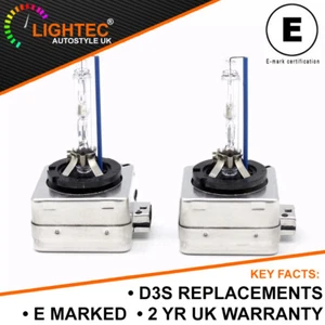 2x D3S HID Xenon Bulbs OEM Direct Replacement 35w Headlight Lamp Bulbs 42403C1 - Picture 1 of 5