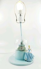 Vintage DISNEY Princess Cinderella Disneyland Castle Lamp Nightlight glass globe