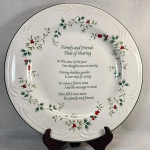 Pfaltzgraff Winterberry Sharing Plate Family Friends 12" China - Picture 1 of 4
