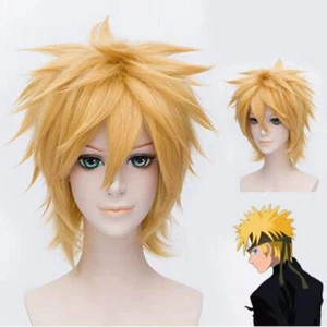 Peluca cos rubia deformada pelo corto fiesta graduación pelucas - Imagen 1 de 5