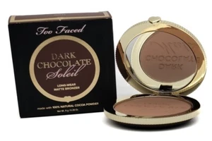 Too Faced DARK CHOCOLATE SOLEIL Longwear Bronzer MATTE, 0.28 OZ NIB - Picture 1 of 4