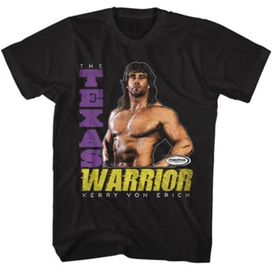 Powertown Kerry Von Erich The Texas Warrior WWE Wrestling Champ Men's T Shirt - Picture 1 of 5