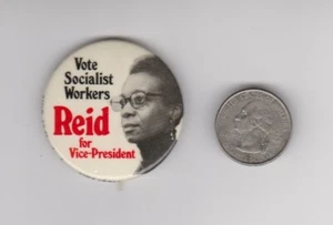 Willie Mae Reid Socialist Workers 1976 Vice President button pinback Womans Righ - Picture 1 of 1