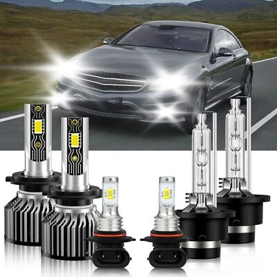 For Mercedes-Benz CL65 AMG 2005-2006 LED Headlight Kit Hi/Lo Beam+Fog Light Bulb - Image 1 of 4