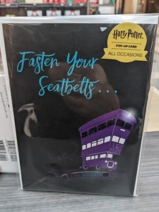 *Knight Bus* Harry Potter Pop Up "Fasten Your Seatbelts" All Occasions Card - Picture 1 of 3