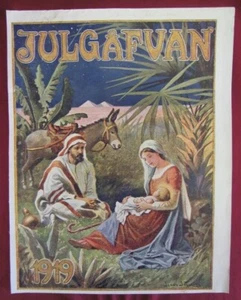 VINTAGE 1919 CHRISTIAN BYBLICAL SCENE POSTER - Picture 1 of 7