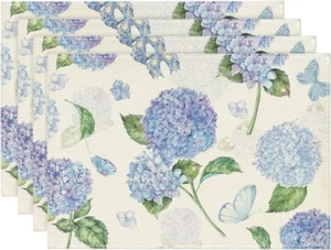 12X18 Inch Seasonal Summer Butterfly Spring Placemats Set of 4 - Picture 1 of 6