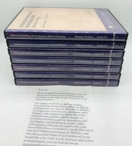 Advanced Spelling & Vocabulary Complete Audio CD Vol 1-7 Excellence in Writing - Imagen 1 de 11