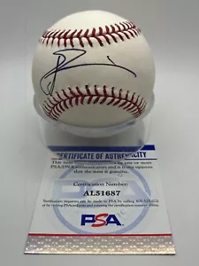 Jerome Williams Giants Angels Signed Autograph Official MLB Baseball PSA DNA - Picture 1 of 2