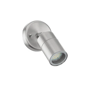 Applique Moderna Da Esterno Stockholm 1 Luce Acciaio Inox Grigio - Foto 1 di 3