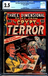 Three Dimensional (3-D) Tales from the Crypt of Terror #2 (1954) graded CGC 2.5 - Bild 1 von 2