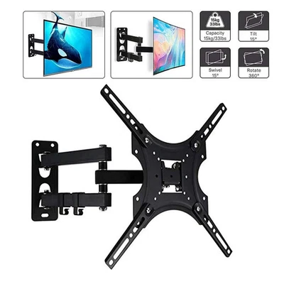 Full Motion TV Wall Mount Bracket Swivel Tilt 32-55'' Inch LED LCD - Image 1 of 4