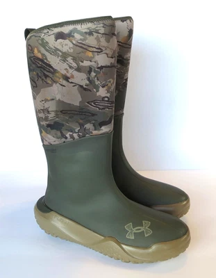 Under Armour Mud Freek Boots (Size 11.5) Waterproof Men's Tall Muck Forest Camo - Image 1 of 4