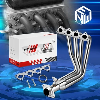 For 94-00 Honda Civic Si Acura Integra Stainless Steel 4-1 Header Exhaust System — 第 1/4 张图片