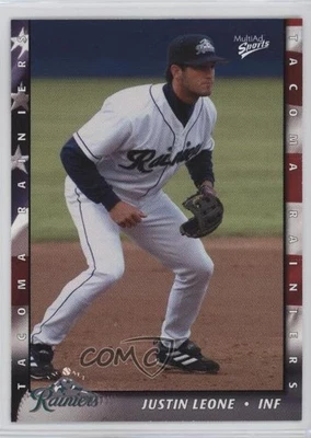 2004 MultiAd Sports Tacoma Rainiers Justin Leone #17 Rookie RC - Image 1 of 2