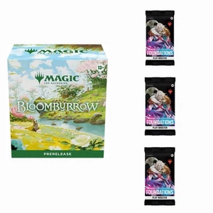 Magic The Gathering Bloomburrow Kit de prelanzamiento + (3) paquetes de bases SELLADOS - Imagen 1 de 1