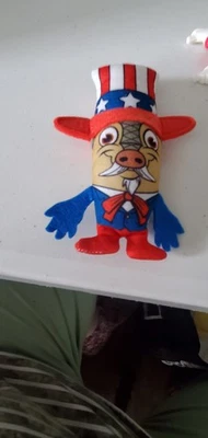 Texas Roadhouse Patriotic Iggy 2018 peluche mascota recuerdo iguana sombrero del Tío Sam Foto 1 de 2