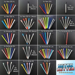 Lápiz táctil lápiz óptico Nintendo DS 2DS 3DS Wii U Touch New XL Lite NDSL - Imagen 1 de 24
