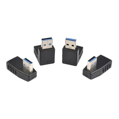 USB 3.0 Un Cavo Di Prolunga Maschio A Femmina A 90 Gradi Ad Angolo Retto - Immagine 1 di 4
