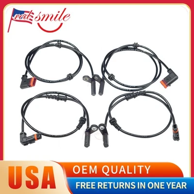 Sensor de velocidad de rueda ABS delantero trasero 4 piezas para Mercedes-Benz C230 C300 C350 08-11 Foto 1 de 4